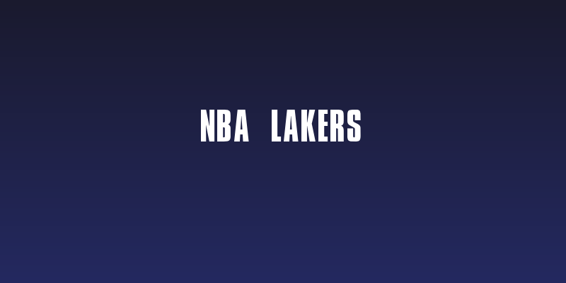 NBA Lakers Social Header