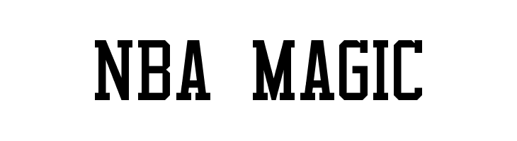 NBA Magic Font