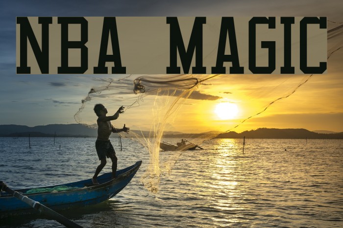 NBA Magic Font examples