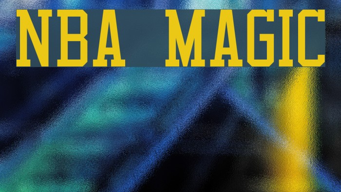 NBA Magic Font examples