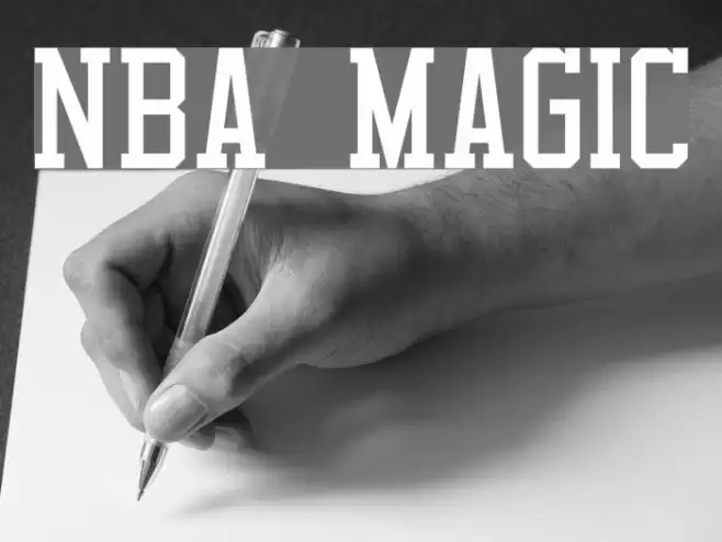 NBA Magic Font examples