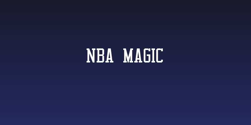 NBA Magic Social Header