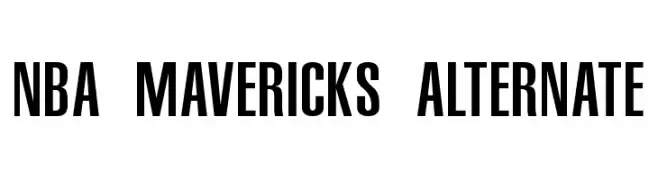 NBA Mavericks Alternate  Fuentes Gratis Descargar