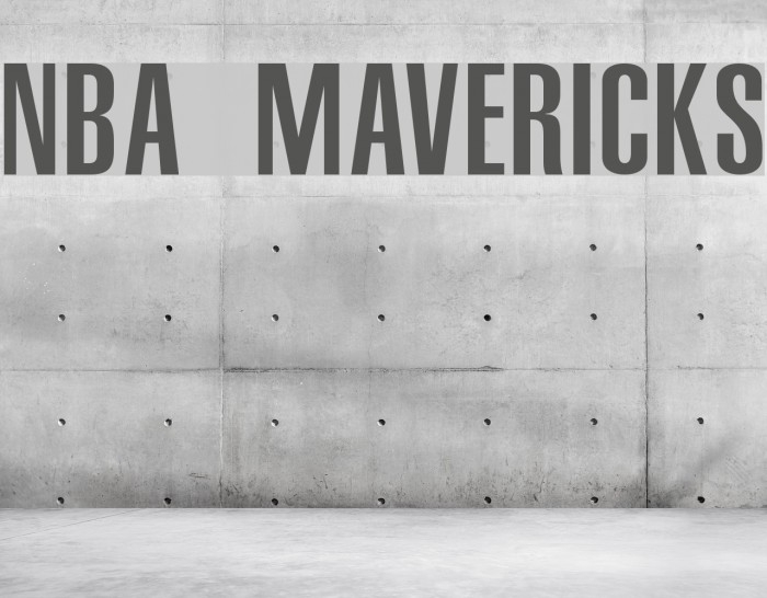 NBA Mavericks Font examples