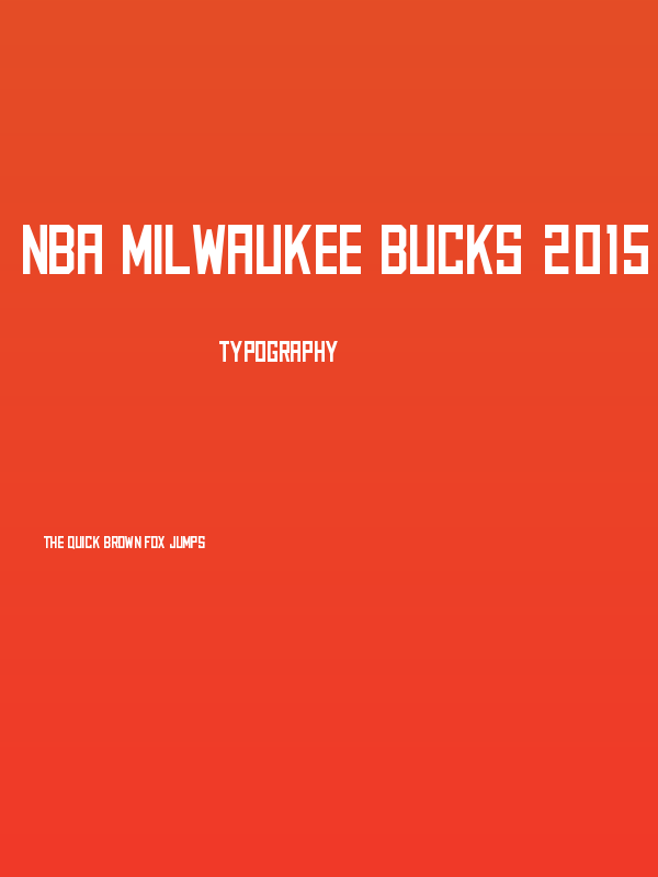 NBA Milwaukee Bucks 2015 Poster