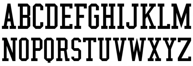NBA Nuggets Schriftart Groß