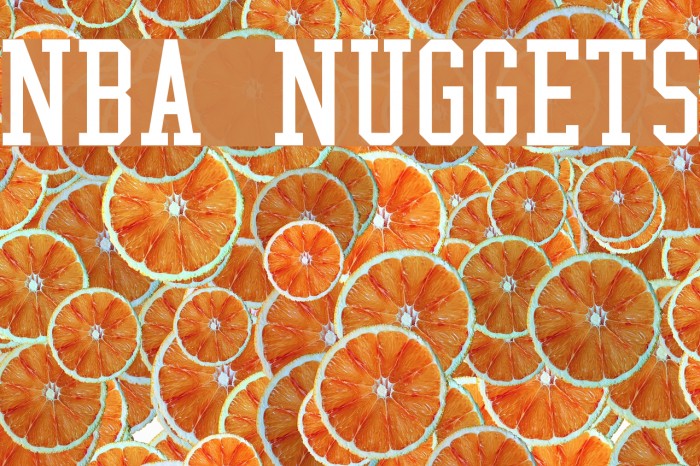 NBA Nuggets Font examples