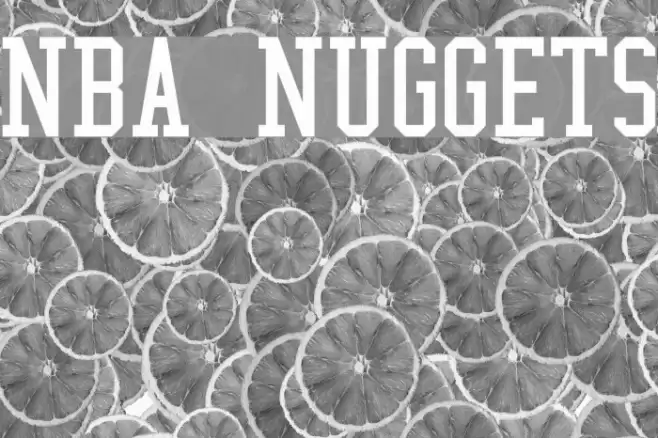 NBA Nuggets Font examples