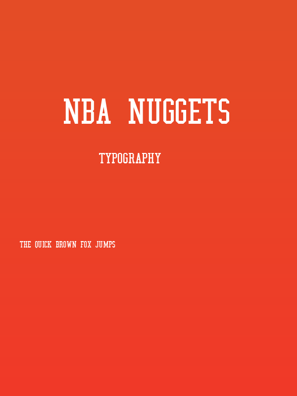 NBA Nuggets Poster