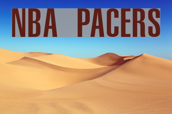 NBA Pacers Font examples
