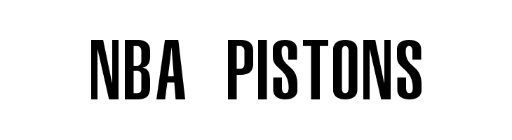 NBA Pistons Font