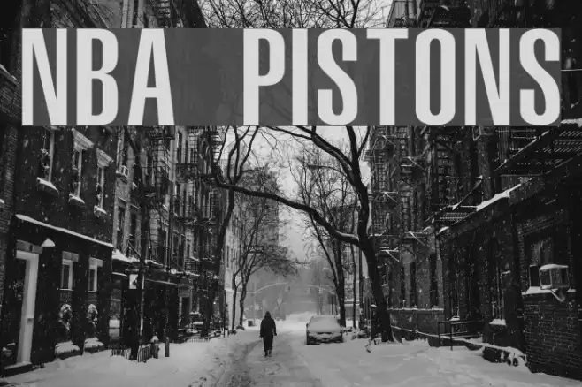 NBA Pistons Font examples