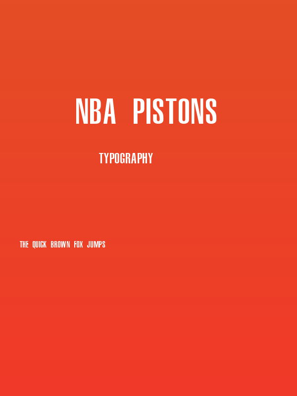 NBA Pistons Poster