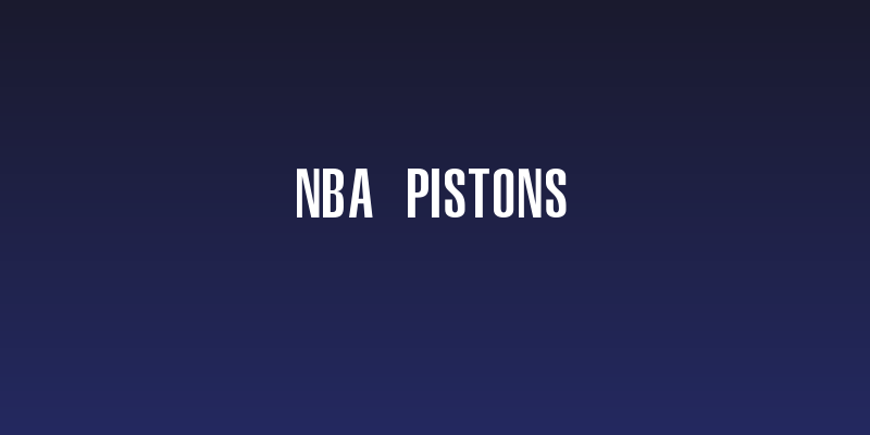 NBA Pistons Social Header