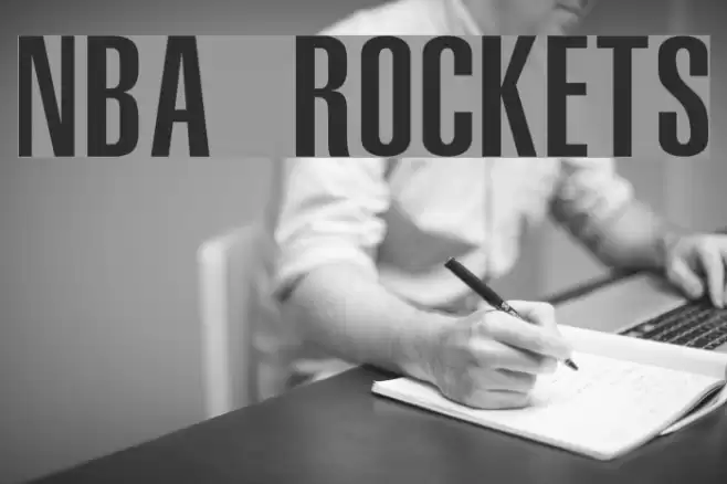 NBA Rockets Font examples