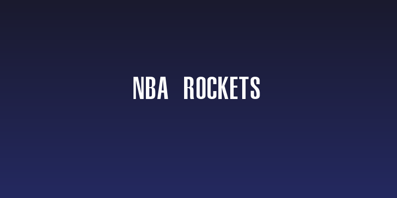 NBA Rockets Social Header