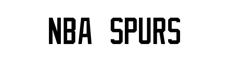 NBA Spurs Font Download (San Antonio Spurs Font) - Fonts4Free