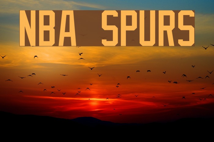 NBA Spurs Font Download (San Antonio Spurs Font) - Fonts4Free