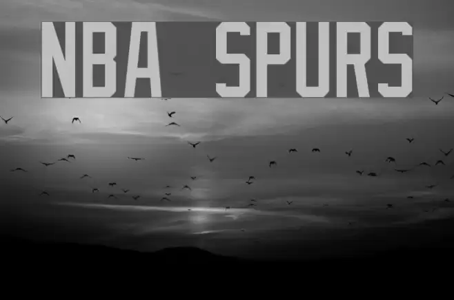 NBA Spurs Font examples
