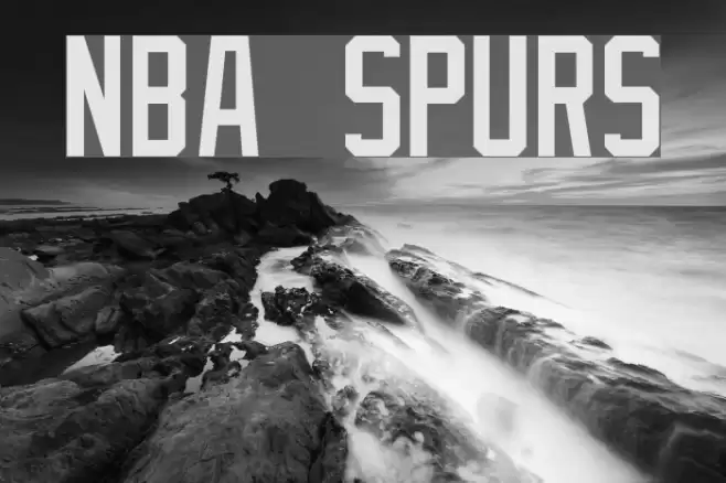 NBA Spurs Font examples