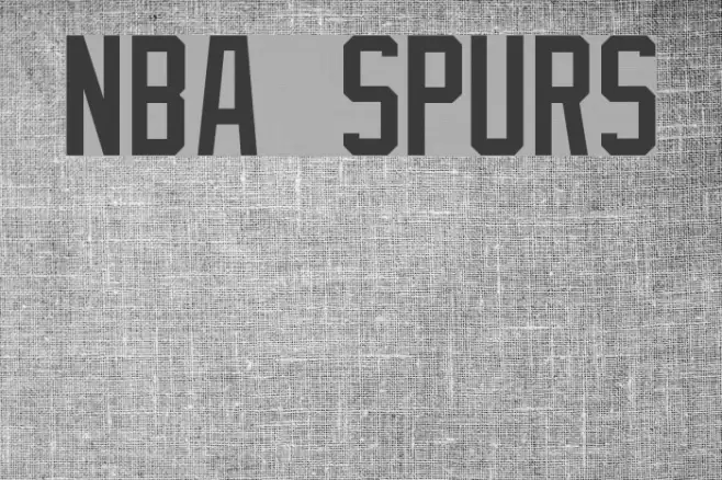 NBA Spurs Font examples