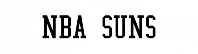 NBA Suns  Frei Schriftart Herunterladen