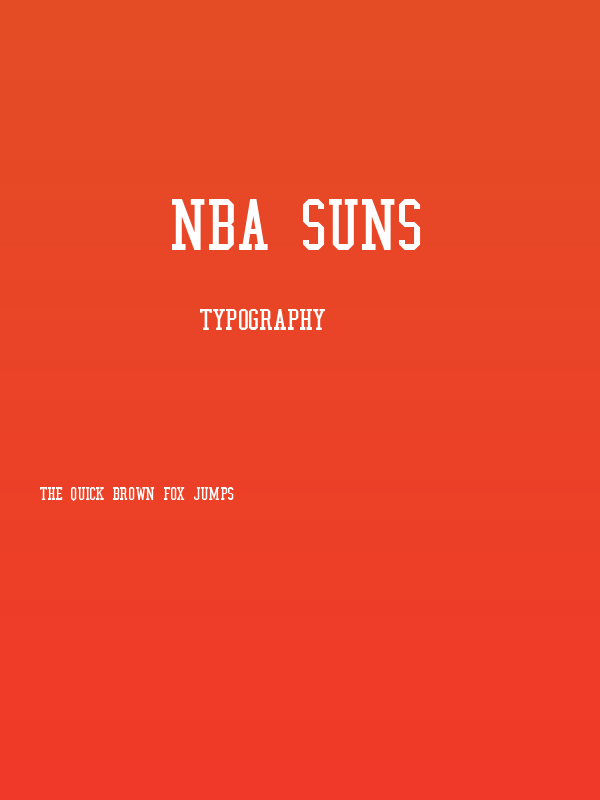 NBA Suns Poster