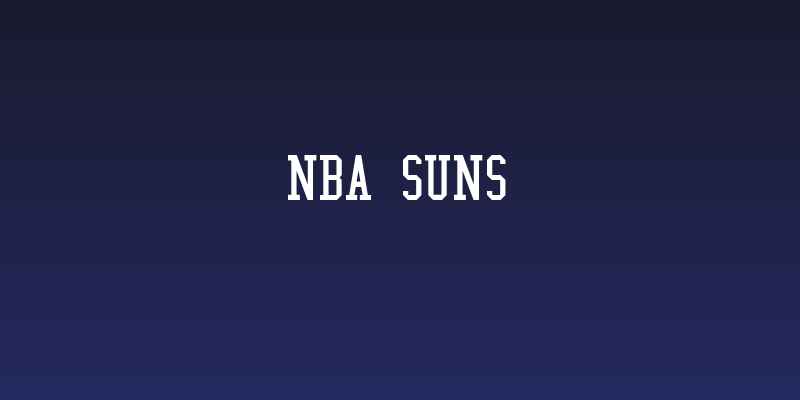 NBA Suns Social Header