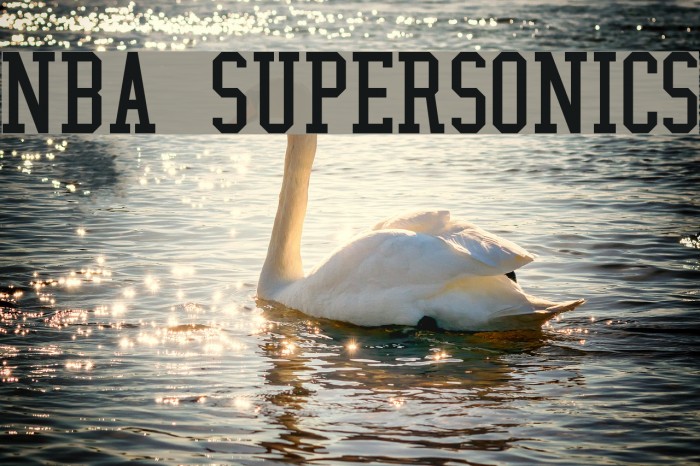 NBA SuperSonics Font examples