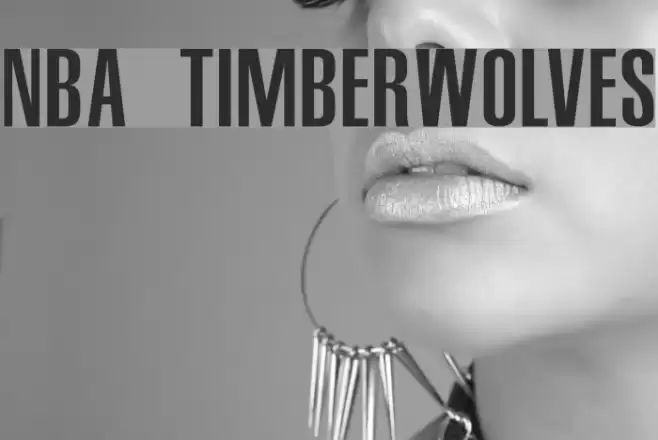 NBA Timberwolves Font examples