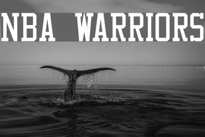 NBA Warriors Font examples