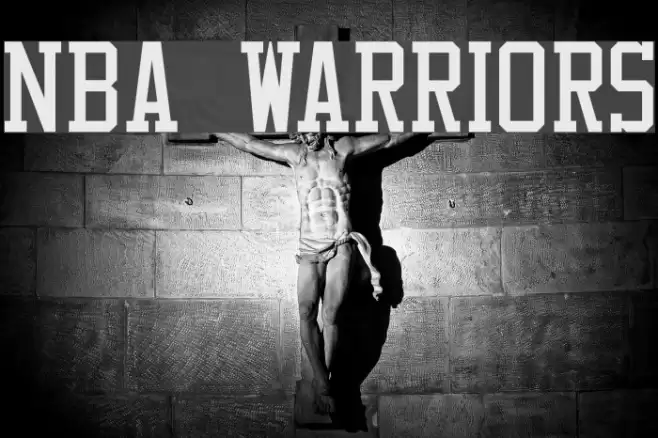 NBA Warriors Font examples
