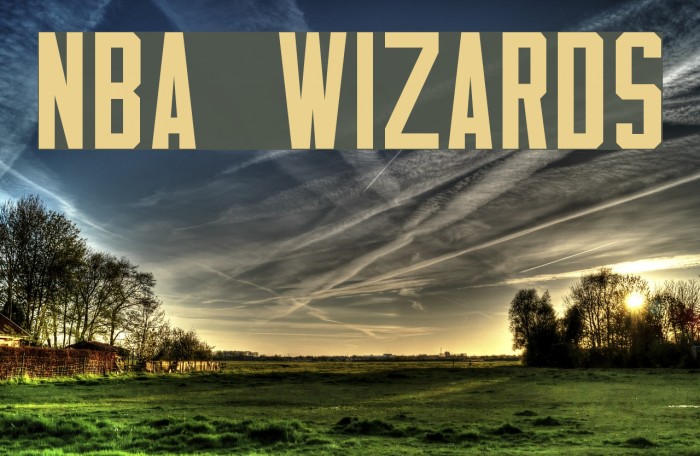NBA Wizards Font examples