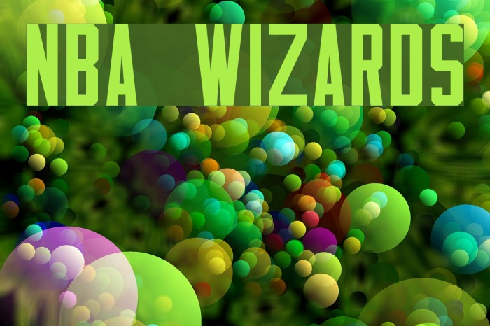 NBA Wizards Font examples