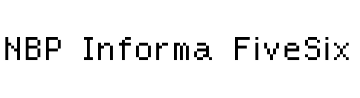 NBP Informa FiveSix Шрифта