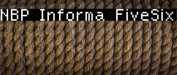 NBP Informa FiveSix Font examples