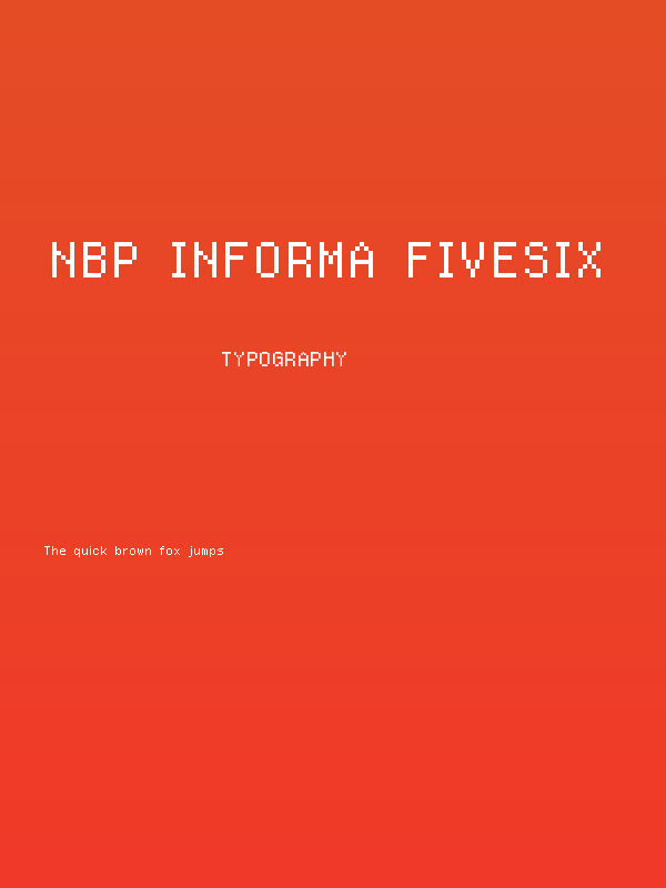 NBP Informa FiveSix Poster