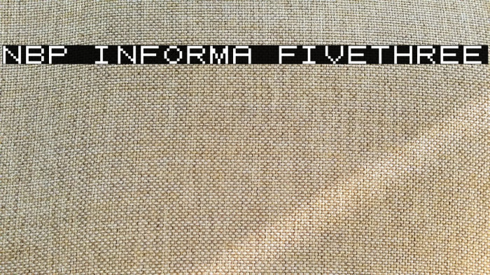 NBP Informa FiveThree 字体 examples