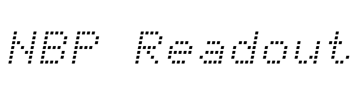 NBP Readout Font