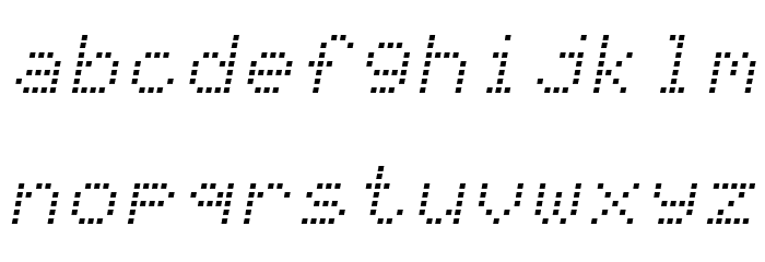 NBP Readout Font LOWERCASE