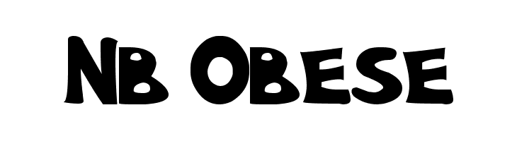 Nb Obese  Frei Schriftart Herunterladen