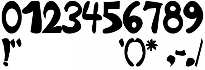 Nb Obese Schriftart Anderer Schreiben