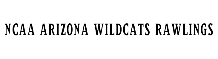 NCAA Arizona Wildcats Rawlings Font