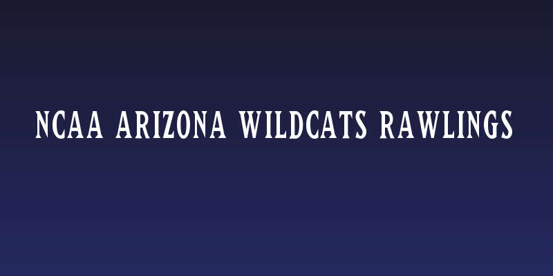 NCAA Arizona Wildcats Rawlings Social Header