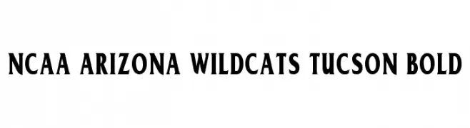 NCAA Arizona Wildcats Tucson Bold  font caratteri gratis