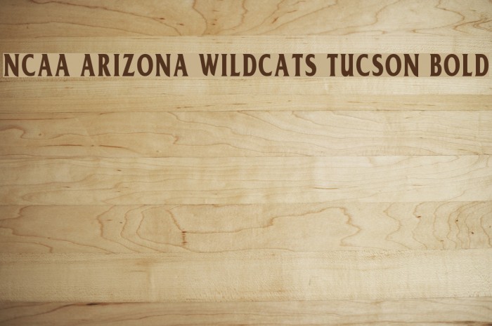 NCAA Arizona Wildcats Tucson Bold Font examples