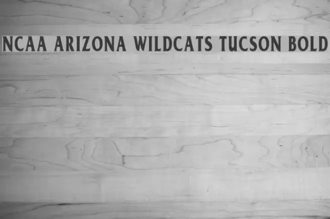 NCAA Arizona Wildcats Tucson Bold Font examples