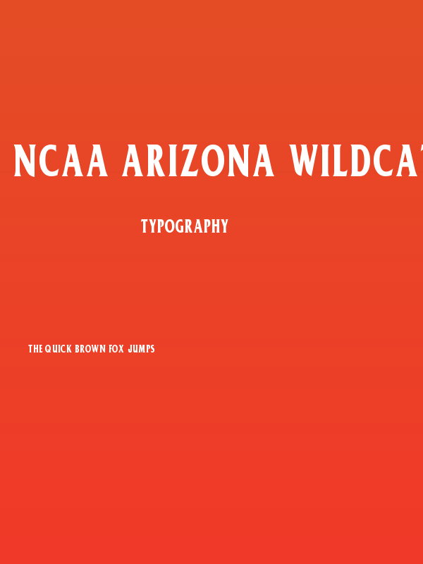 NCAA Arizona Wildcats Tucson Bold Poster