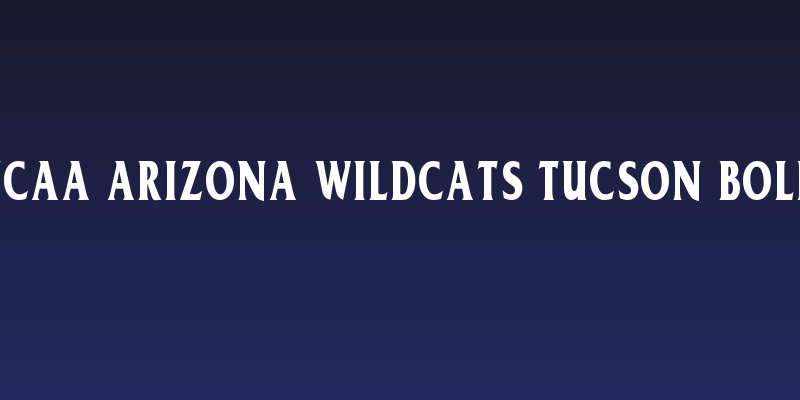 NCAA Arizona Wildcats Tucson Bold Social Header