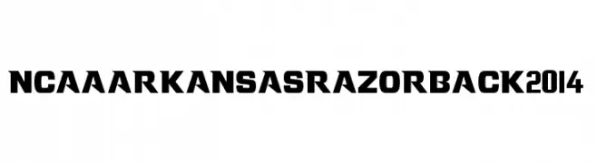 NCAA Arkansas Razorback 2014  Скачать бесплатные шрифты